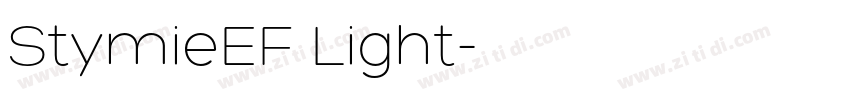 StymieEF Light字体转换